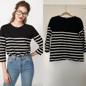 $118 Kule Classic Tee Black/Cream Size L
